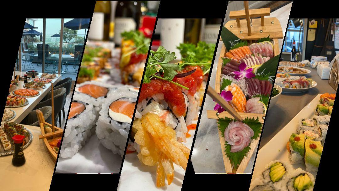 Fresh sushi prepared by Chef Thiago Niel