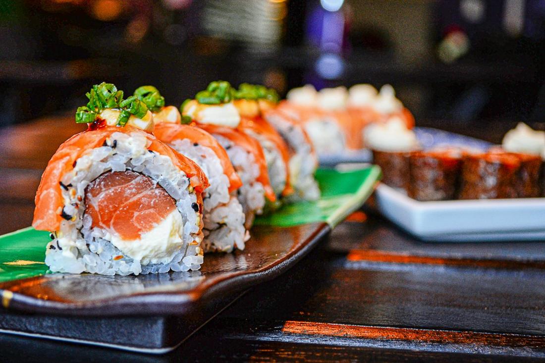 Sushi rolls for catering